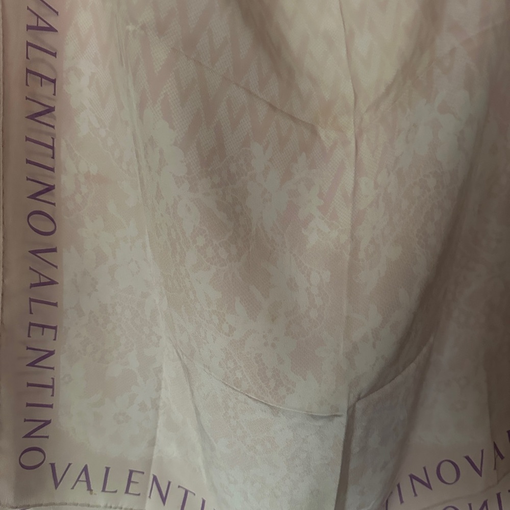 Valentino Women's Monogram Large Silk Scarf Wrap - Picture 2 of 7